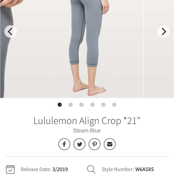 Lululemon Align crop 21” - Picture 6 of 6